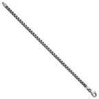 FJC Finejewelers 925 Sterling Silver Antiqued Brushed Box Bracelet 8 Inches x 4.11 mm