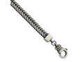 FJC Finejewelers 925 Sterling Silver Spiga Brushed Antiqued Wheat Chain Bracelet 8.5 Inches x 6.55 mm