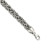 FJC Finejewelers 925 Sterling Silver Polished and Antiqued Byzantine Bracelet 8.5 Inches x 8.4 mm