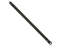 FJC Finejewelers 925 Sterling Silver Mens Matte Finish Black Ruthenium Curb Bracelet 8.5 Inches x 9.2 mm