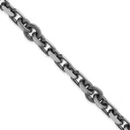 FJC Finejewelers 925 Sterling Silver Link Mens Antiqued Brushed Cable/Twisted Rolo Bracelet 8.5 Inches x 9.62 mm