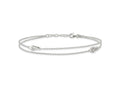 FJC Finejewelers 925 Sterling Silver Cable CZ Flip Flop 9 in Plus 1 in Ext. Anklet 10 Inches