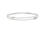 FJC Finejewelers 925 Sterling Silver Cable CZ Flip Flop 9 in Plus 1 in Ext. Anklet 10 Inches