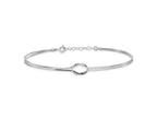 FJC Finejewelers 925 Sterling Silver Snake Rhodium Platedd Fancy Loop 9in Plus 1in ext Anklet 9 Inches