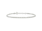 FJC Finejewelers 925 Sterling Silver Other Chain 2-Strand 9in Plus 1 in Ext. Fancy Chain Anklet 9 Inches