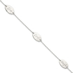 FJC Finejewelers 925 Sterling Silver Cable Polished Live Laugh Love 7.5in Bracelet 7.5 Inches x 9.2 mm