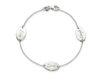 FJC Finejewelers 925 Sterling Silver Cable Polished Live Laugh Love 7.5in Bracelet 7.5 Inches x 9.2 mm