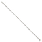 FJC Finejewelers 925 Sterling Silver Cross Link Bracelet 7.5 Inches x 4.15 mm