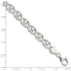 FJC Finejewelers 925 Sterling Silver Polished Fancy Link Bracelet 7.5 Inches x 7.6 mm