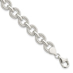 FJC Finejewelers 925 Sterling Silver Polished Fancy Link Bracelet 7.5 Inches x 9.75 mm