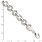 FJC Finejewelers 925 Sterling Silver Polished Fancy Link Bracelet 7.5 Inches x 9.75 mm
