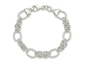 FJC Finejewelers 925 Sterling Silver Polished and Texture Fancy Link 7.5in Bracelet 7.5 Inches x 10.15 mm
