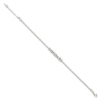 FJC Finejewelers 925 Sterling Silver Fancy Polished Beaded with 1in ext Bracelet 8 Inches x 5 mm