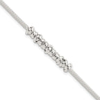 FJC Finejewelers 925 Sterling Silver Fancy Polished Beaded with 1in ext Bracelet 8 Inches x 5 mm