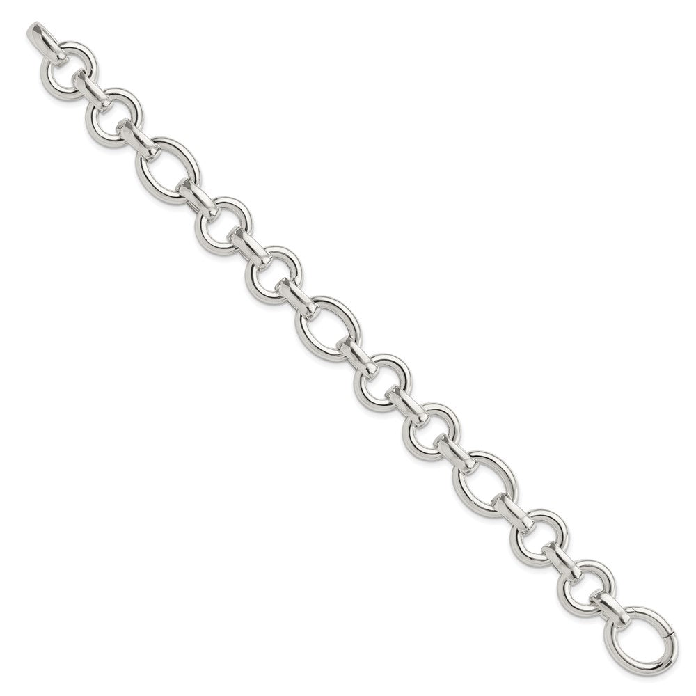 FJC Finejewelers 925 Sterling Silver Polished Fancy Link Bracelet 8 Inches x 13.3 mm