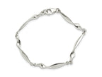 FJC Finejewelers 925 Sterling Silver Fancy Polished Twisted Bar Bracelet 6.5 Inches x 4.15 mm