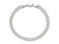 FJC Finejewelers 925 Sterling Silver Polished Triple Link Charm Bracelet 8 Inches x 5 mm