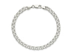 FJC Finejewelers 925 Sterling Silver Polished Triple Link Charm Bracelet 8 Inches x 5 mm