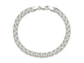 FJC Finejewelers 925 Sterling Silver Polished Triple Link Charm Bracelet 8 Inches x 6 mm