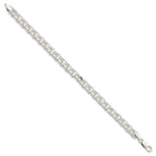 FJC Finejewelers 925 Sterling Silver Polished Triple Link Charm Bracelet 8 Inches x 7 mm