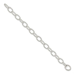 FJC Finejewelers 925 Sterling Silver Rhodium Plated Polished Fancy Link Bracelet 7 Inches x 9.15 mm