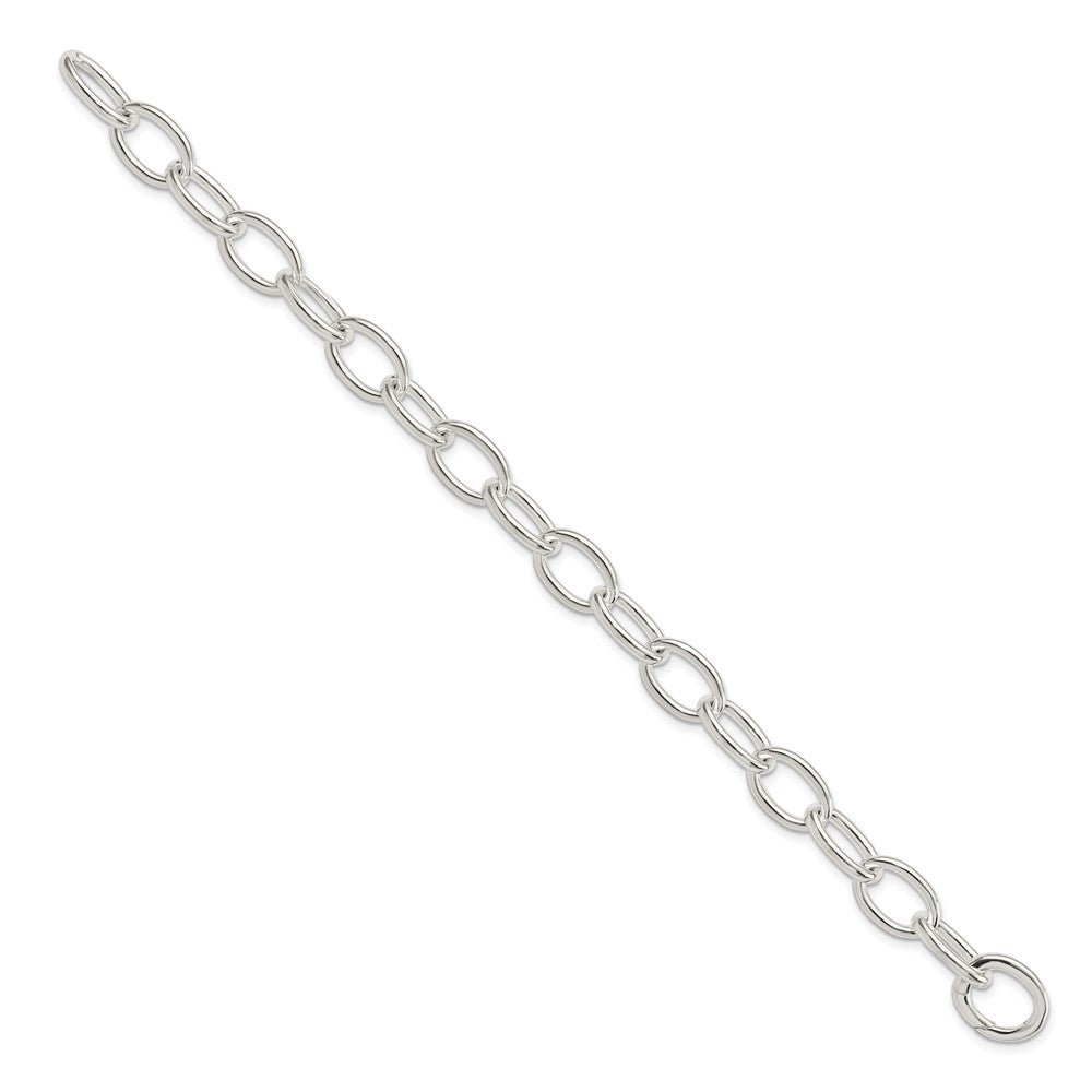 FJC Finejewelers 925 Sterling Silver Rhodium Plated Polished Fancy Link Bracelet 7 Inches x 9.15 mm