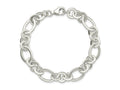 FJC Finejewelers 925 Sterling Silver Fancy Oval and Round Link Bracelet 7.5 Inches x 10.22 mm