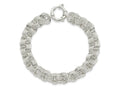 FJC Finejewelers 925 Sterling Silver Polished Fancy Link Bracelet 7.5 Inches x 10.35 mm