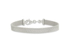 FJC Finejewelers 925 Sterling Silver Mesh Bright Cut Reversible Bracelet 7.5 Inches x 6.85 mm