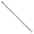 FJC Finejewelers 925 Sterling Silver Polished Byzantine 8.5 inch Bracelet 8.5 Inches x 6.11 mm