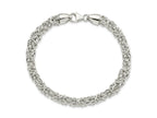 FJC Finejewelers 925 Sterling Silver Polished Byzantine 8.5 inch Bracelet 8.5 Inches x 6.11 mm