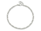 FJC Finejewelers 925 Sterling Silver Bright Cut Beaded with 1 in ext. Bracelet 8.5 Inches x 3.21 mm