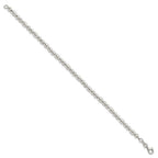 FJC Finejewelers 925 Sterling Silver Round and Oval Beaded Bracelet 7.5 Inches x 4.07 mm