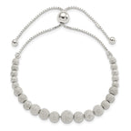 FJC Finejewelers 925 Sterling Silver Adjustable and Stretch and Wrap and Lasered Beaded Adjustable Bracelet 6.78 mm
