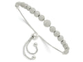 FJC Finejewelers 925 Sterling Silver Adjustable and Stretch and Wrap and Lasered Beaded Adjustable Bracelet 6.78 mm