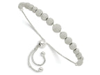 FJC Finejewelers 925 Sterling Silver Adjustable and Stretch and Wrap and Lasered Beaded Adjustable Bracelet 6.78 mm