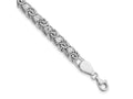 FJC Finejewelers 925 Sterling Silver Fancy  Polished Clear CZ Flat Link 7.5in Bracelet 7.5 Inches
