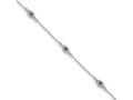 FJC Finejewelers 925 Sterling Silver CZ Bracelet  Polished Blue and White CZ Eyes Bracelet 7.5 Inches