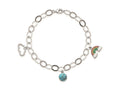 FJC Finejewelers 925 Sterling Silver Bracelets Multi-color Nano Crystal Turquoise Bracelet 8 Inches x