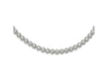 FJC Finejewelers 925 Sterling Silver Fancy Necklace  Round Halo CZ Necklace 17 Inches x 6.35 mm