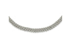 FJC Finejewelers 925 Sterling Silver Polished Fancy Circle Link 18.5in Necklace 18 Inches x 7 mm