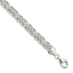 FJC Finejewelers 925 Sterling Silver Fancy Polished Byzantine Link Bracelet 7.5 Inches x 6.67 mm