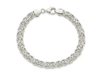 FJC Finejewelers 925 Sterling Silver Fancy Polished Byzantine Link Bracelet 7.5 Inches x 6.67 mm