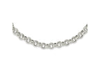FJC Finejewelers 925 Sterling Silver Rolo Polished Fancy Link Necklace 24 Inches x 10 mm