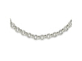 FJC Finejewelers 925 Sterling Silver Rolo Polished Fancy Link Necklace 24 Inches x 10 mm