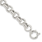 FJC Finejewelers 925 Sterling Silver Polished Fancy Link Bracelet 8 Inches x 11.47 mm