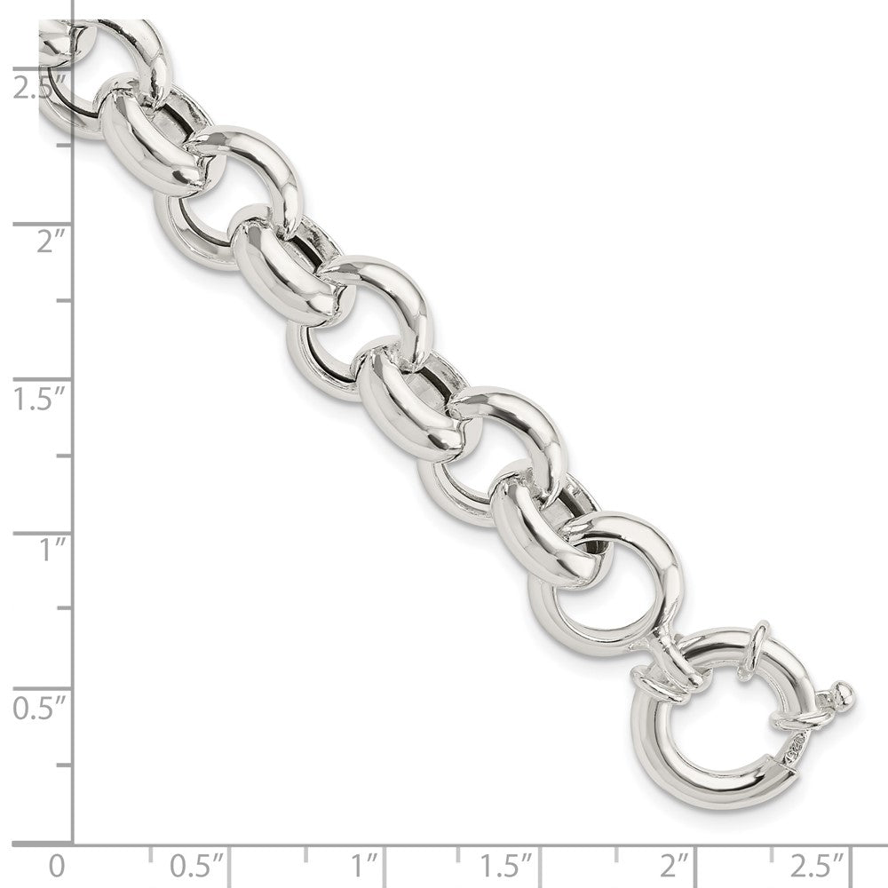 FJC Finejewelers 925 Sterling Silver Polished Fancy Link Bracelet 8 Inches x 11.47 mm