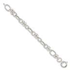FJC Finejewelers 925 Sterling Silver Polished Fancy Link Bracelet 8.5 Inches x 13.42 mm