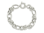 FJC Finejewelers 925 Sterling Silver Polished Fancy Link Bracelet 8.5 Inches x 13.42 mm