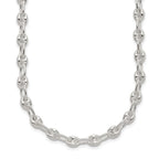 FJC Finejewelers 925 Sterling Silver Polished Fancy Link Necklace 18 Inches x 5 mm